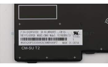 Lenovo 01YP520 NB_KYB FRU COMO FL,SRX,KB-BL,BK,US