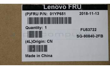 Lenovo 01YP651 NB_KYB FRU COMO NM,LTN,KB,BK,FR