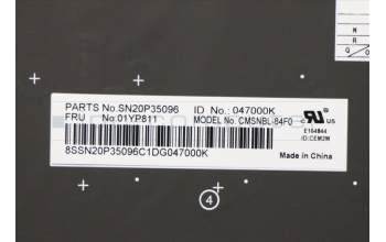 Lenovo 01YP811 NB_KYB FRU COMO SK,CHY,KB,SV,FR