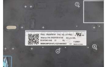 Lenovo 01YP902 NB_KYB FRU COMO SK,LTN,KB,SV,RU