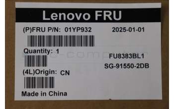 Lenovo 01YP932 NB_KYB FRU COMO SK,LTN,KB-BL,SV,DE