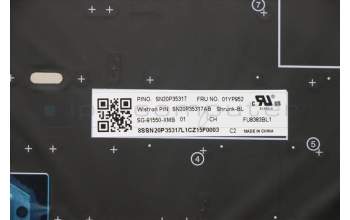Lenovo 01YP952 NB_KYB FRU COMO SK,LTN,KB-BL,SV,TW