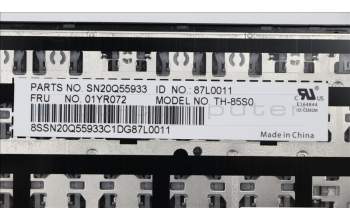 Lenovo 01YR072 NB_KYB TH-KBD,SE,CHY