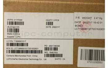 Lenovo 01YR589 MECH_ASM GRP_KBD_Bzl_NRD,FPR,BK,SUN