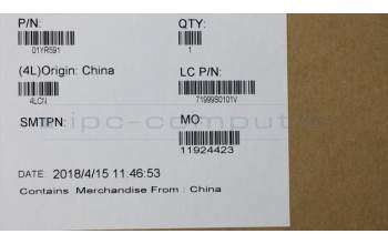 Lenovo 01YR591 MECH_ASM GRP_KBD_Bzl_RU,FPR,BK,SUN