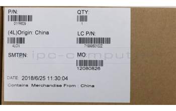 Lenovo 01YR629 C-Cover with keyboard, Spanish, Black, Backlight, Fingerprint, NFC, UK