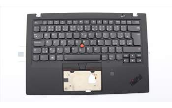 Lenovo 01YR643 C-Cover with keyboard,Czech Slovakian,Black,FingerPrint Reader