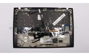 Lenovo 01YR664 C-Cover with keyboard, Slovenian, Black, Backlight, Fingerprint, NFC, UK