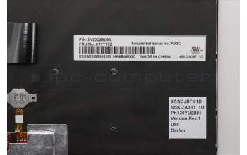 Lenovo 01YT172 NB_KYB TH-KBD,USI,DFN,BL
