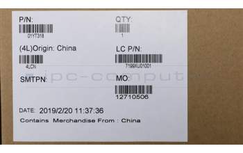 Lenovo 01YT318 MECH_ASM MECH_ASM,B-Cvr,w/CAM Shutter,IR