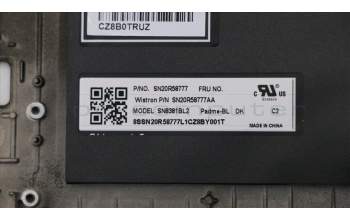 Lenovo 01YU768 Tast. + Blen. BGR, DK, ohne Fingerabdrucksensor, lateinischer Schriftsatz