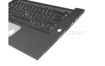 01YU774 Original Lenovo Tastatur inkl. Topcase DE (deutsch) schwarz/schwarz mit Backlight und Mouse-Stick B-Ware