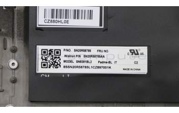 Lenovo 01YU782 Tast. + Blen. BGR, IT, ohne Fingerabdrucksensor, lateinischer Schriftsatz