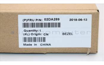 Lenovo 02DA289 FRU LCD B cover, CSL380, oncell, Bk
