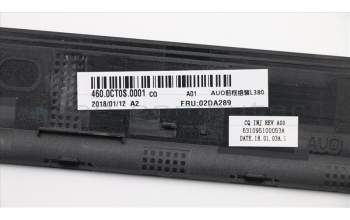 Lenovo 02DA289 FRU LCD B cover, CSL380, oncell, Bk