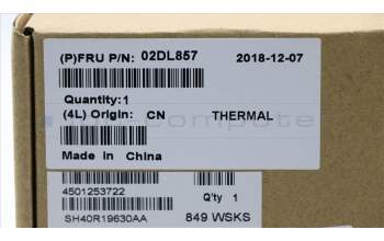Lenovo 02DL857 HEATSINK thermal module and Lüfter AVC