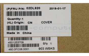 Lenovo 02DL920 BEZEL FRU LCD Strip Cover Silver YG L390