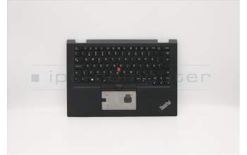 Lenovo 02HL681 C-Abdeckung mit Tastatur, Schwedisch/Finnisch, Schwarz, Hintergrundbeleuchtung
