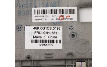 Lenovo 02HL681 C-Abdeckung mit Tastatur, Schwedisch/Finnisch, Schwarz, Hintergrundbeleuchtung