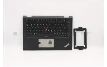 Lenovo 02HL690 C-Abdeckung mit Tastatur, Isländisch, Schwarz, Hintergrundbeleuchtung