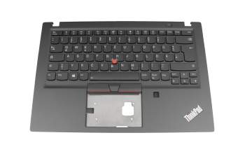 02HM285 Original Lenovo Tastatur inkl. Topcase DE (deutsch) schwarz/schwarz mit Backlight und Mouse-Stick