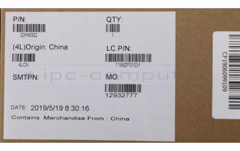 Lenovo 02HM302 C-Abdeckung mit Tastatur, Schweiz, Schwarz, Hintergrundbeleuchtung