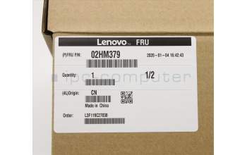 Lenovo 02HM379 C-Abdeckung mit Tastatur, Englisch (GB), Silber, Hintergrundbeleuchtung, Fingerabdruck