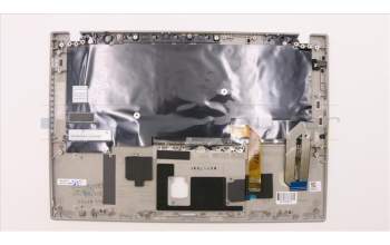 Lenovo 02HM390 C-Cover with keyboard,US English Euro,Silver,Backlight,Fingerprint