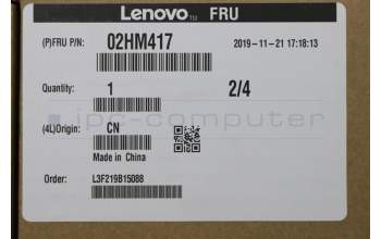 Lenovo 02HM417 MECH_ASM Ccov,ARA,NBLKBD,FPR,BK,LTN
