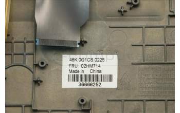 Lenovo 02HM714 C-Abdeckung mit Tastatur, Skandinavien, Schwarz, Hintergrundbeleuchtung