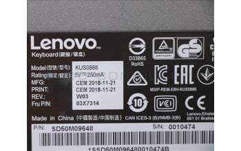 Lenovo 03X7314 KB MICE_BO SmartCard KB-Swedish/Finn