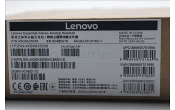 Lenovo 03X7382 FRU Stereo Analog Headset