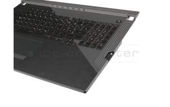 04062-00120000 Original Asus Tastatur inkl. Topcase DE (deutsch) schwarz/schwarz mit Backlight - mit Keystone Schacht -