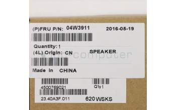 Lenovo 04W3911 SPEAKER LR FOR X1