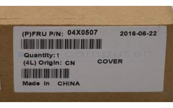Lenovo 04X0507 FRU Rear Cover Asm 3G NFC