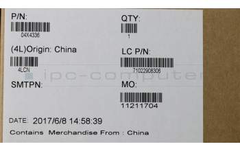 Lenovo 04X4336 FRU BSCovAsm 15W SB TW 90W, YT
