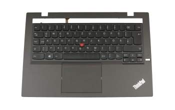 04X6500 Original Lenovo Tastatur inkl. Topcase DE (deutsch) schwarz/schwarz mit Backlight und Mouse-Stick