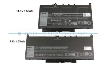 07CJRC Original Dell Akku 42Wh 11,4V