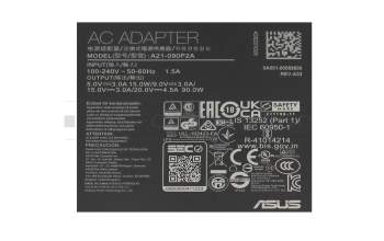 0A001-00059600 Original Asus USB-C Netzteil 90,0 Watt