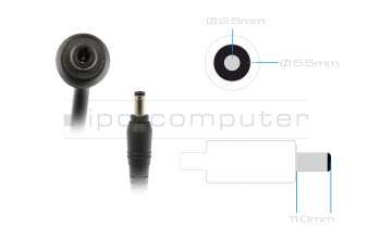 0A001-00067300 Original Asus Netzteil 120,0 Watt kantige Bauform gerader Stecker