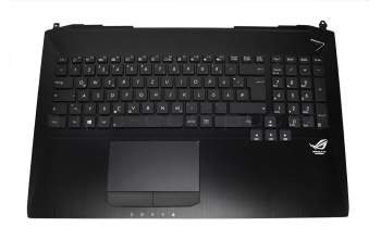 0K200-00090100 Original Asus Tastatur inkl. Topcase schwarz/schwarz mit Backlight