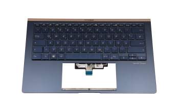 0KN1-946GE23 Original Asus Tastatur inkl. Topcase DE (deutsch) blau/blau mit Backlight