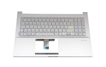 0KN1-AU6GE12 Original Pega Tastatur inkl. Topcase DE (deutsch) silber/silber mit Backlight