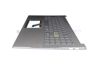 0KN1-AU6GE12 Original Pega Tastatur inkl. Topcase DE (deutsch) silber/silber mit Backlight