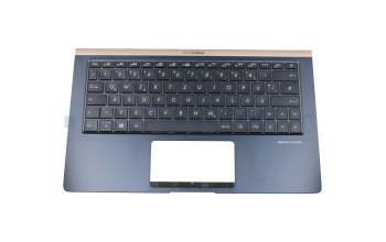 0KNB0-1628GE00 Original Asus Tastatur inkl. Topcase DE (deutsch) schwarz/blau mit Backlight