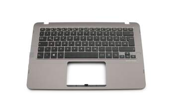 0KNB0-2625GE00 Original Wistron Tastatur inkl. Topcase DE (deutsch) schwarz/grau mit Backlight