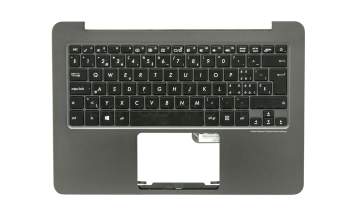 0KNB0-3130SF00 Original Asus Tastatur inkl. Topcase SF (schweiz-französisch) schwarz/grau