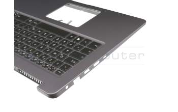 0KNB0-5605GE00 Original Asus Tastatur inkl. Topcase DE (deutsch) schwarz/grau mit Backlight