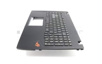 0KNB0-6676GE00 Original Asus Tastatur inkl. Topcase DE (deutsch) schwarz/schwarz mit Backlight