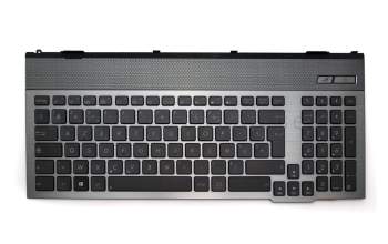 0KNB0-B411FR00 Original Asus Tastatur inkl. Topcase FR (französisch) schwarz/grau mit Backlight
